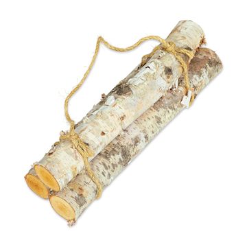 Open in modal - Winter Woods Birch Wood - Set of 3 18" long logs 

