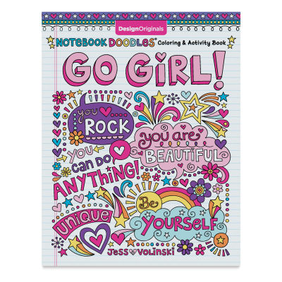 Notebook Doodles Coloring & Activity Book - Cover of Go Girl Book
