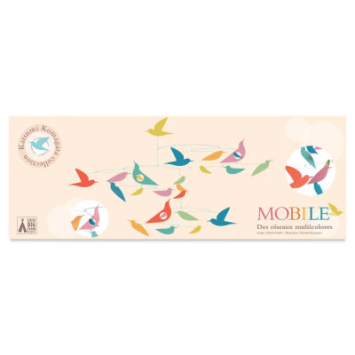Djeco Little Big Room Giant Paper Mobile - Multicolor Birds (front of package)
