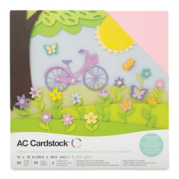 Open in modal - AC Cardstock Papers - 12" x 12", Spring, 60 Sheets