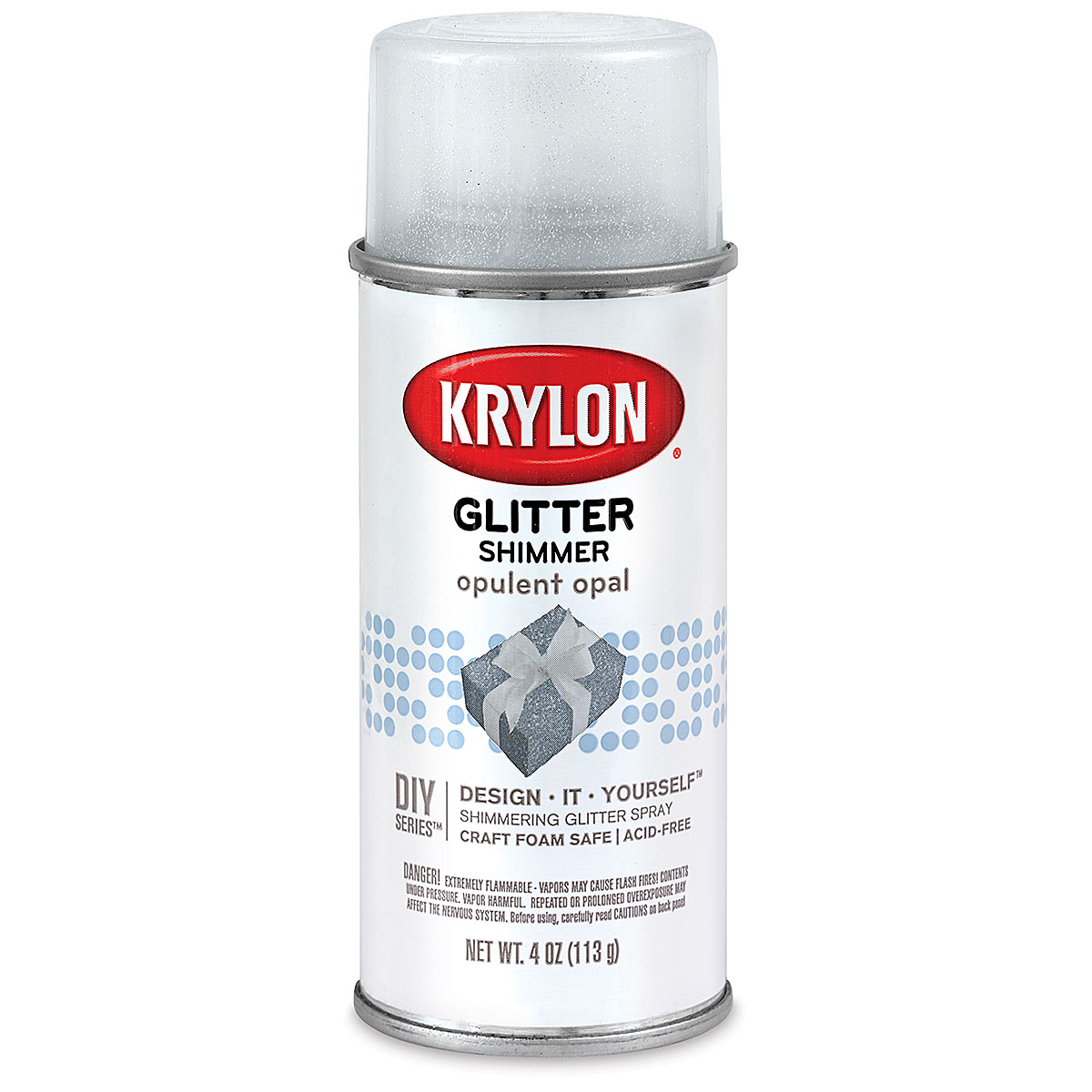 Krylon Glitter Blast Spray Paint, 5.7 Oz., Silver Flash