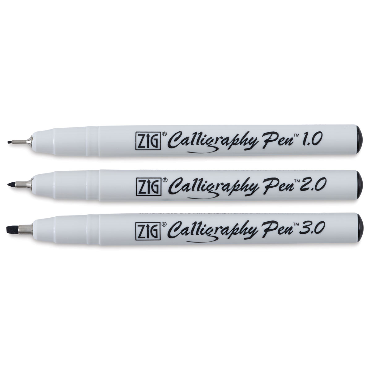 Zig Memory System Calligraphy Marker, Set of 4 Gray
