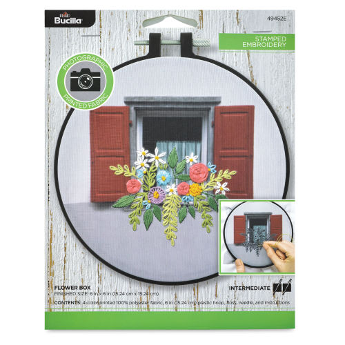 Bucilla Photographic Fabric Stamped Embroidery Kits