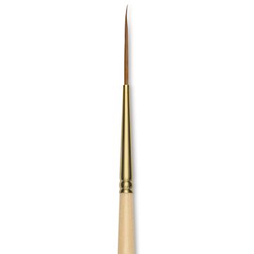 Open in modal - Silver Brush Silver Kolinsky Red Sable Brush - Short Handle, Script Liner, Size 1, close-up