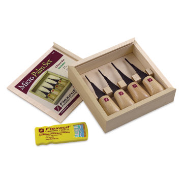 Flexcut Micro Palm-Sized Carving Tools - Set of 4