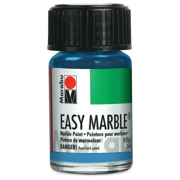 Marabu Easy Marble Paint - Steel Blue, 15 ml