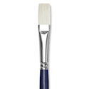 Silver Brush Bristlon Stiff White Synthetic Brush - Flat, Size 8