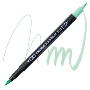 Open in modal - Lyra Aqua Brush Duo Marker - Aquamarine 066 marker and swatch