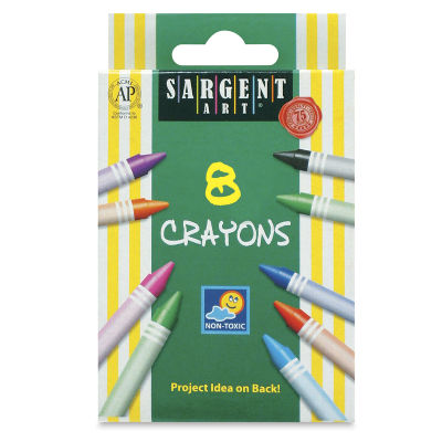 Sargent Crayon Packs - Front of package of 8 colors