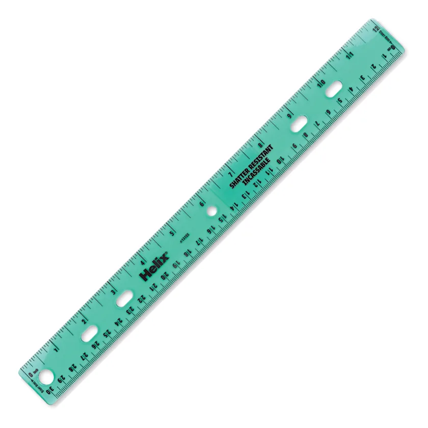 Helix Shatter Resistant Ruler - 12
