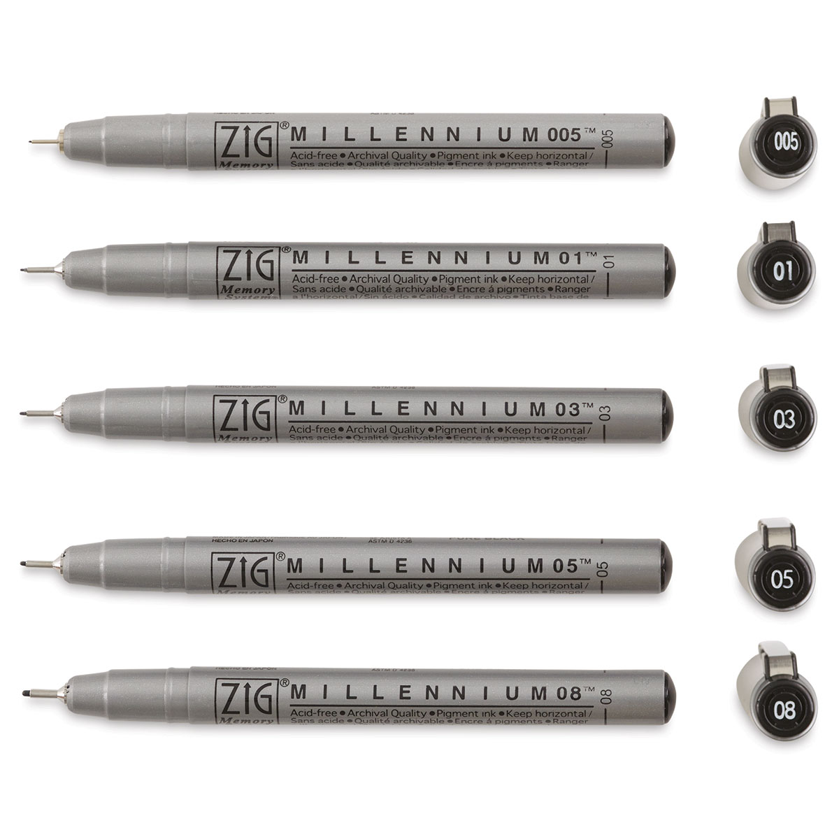 Kuretake Zig Millennium Fineliner Ensemble de stylos