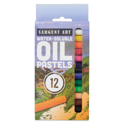 Sargent Art Watersoluble Oil Pastels - Set of 12 (front of package)