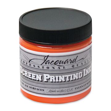 Open in modal - Jacquard Screen Printing Ink - Opaque Orange, 4 oz
