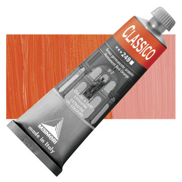 Maimeri Classico Oil Color - Permanent Red Orange, 60 ml tube