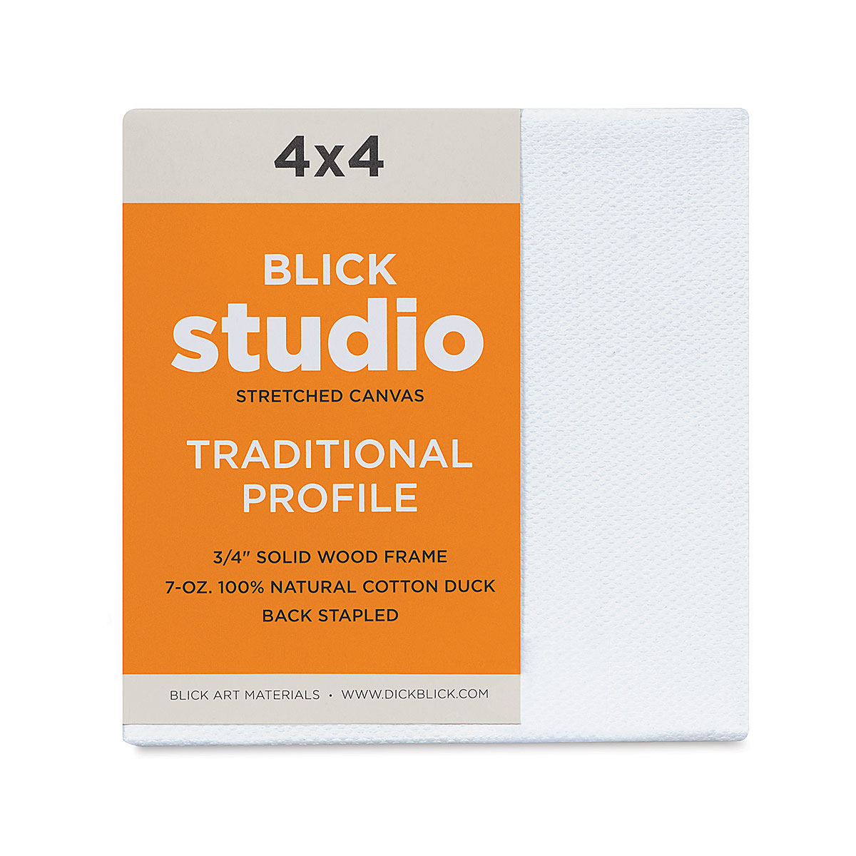 Blick Premier Stretched Cotton Canvas - Traditional Profile, Splined, 4 x  6