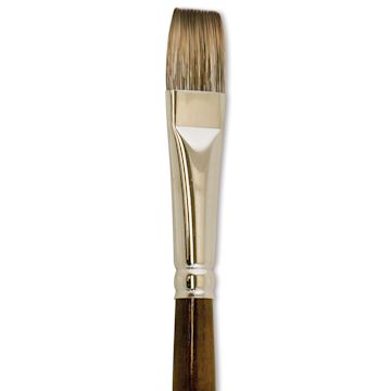 Open in modal - Silver Brush Monza Synthetic Mongoose Brush - Glaze, Size 1/2" close up