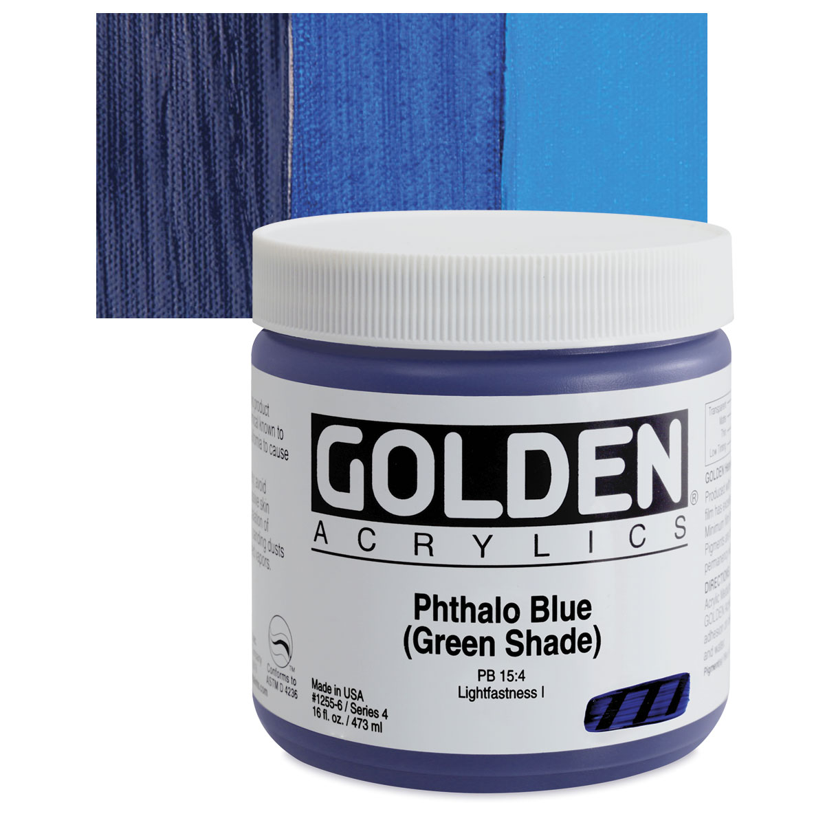 Golden Heavy Body Acrylic Phthalo Blue (Green Shade) 32 oz