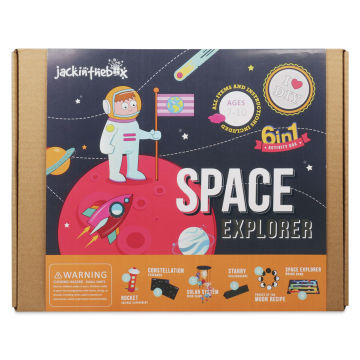 JackInTheBox 6-in-1 Activity Box Kit - Space Explorer (front of box)