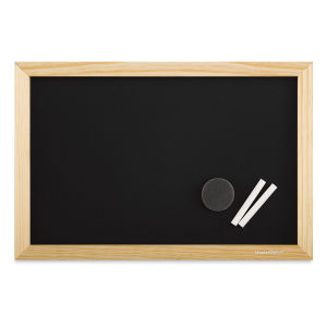 MasterVision Pine Wood Frame Chalkboard - 12" x 18" (Front)