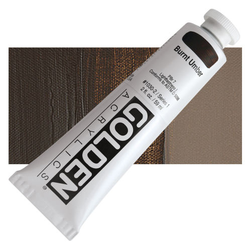 Blick Studio Acrylics - Burnt Umber, 8 oz tube