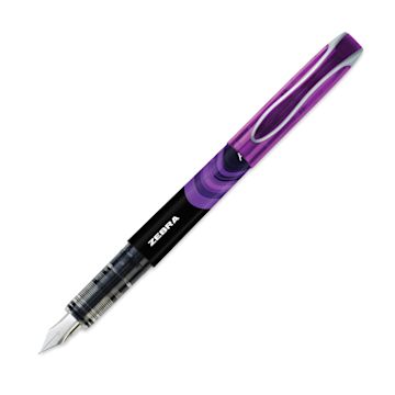 Open in modal - Zebra Fountain Pen - Purple, cap off