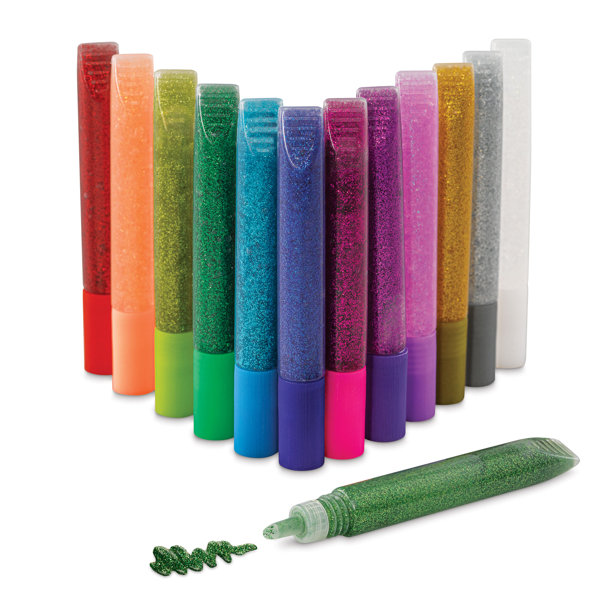 Glitter Glue Pens, 72 Assorted Classpack