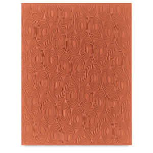 Mayco Designer Clay Mat - Top view of Swirls Pattern template