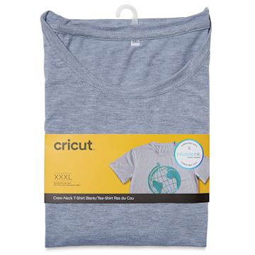 Open in modal - Cricut Adult T-Shirt Blank - Unisex XXX-Large, Crew-Neck, Gray