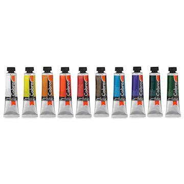 Open in modal - Cobra Artist Water Mixable Oil Paint - Peasants Landscape, Set of 10, 40 ml tube
