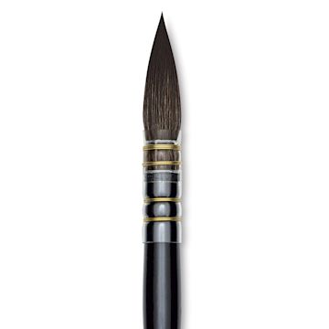 Open in modal - Da Vinci Casaneo Synthetic Squirrel Watercolor Brush - Quill Round Wash, Size 4, Short Handle, Synthetic