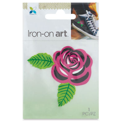 Iron-On Art, Pink Rose