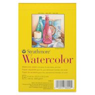 Strathmore 300 Series Watercolor Pad - 4" x 6", Cold Press, Tapebound