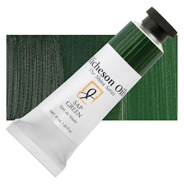Open in modal - Shiva Signature Artist Oil Color - Sap Green, 1.25 oz Tube and swatch