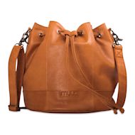 Muud Donna Leather Drawstring Bag