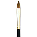 Silver Brush Renaissance Red Sable Brush - Cat's Tongue, Short Handle, Size 8