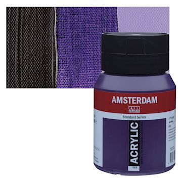 Open in modal - Amsterdam Standard Series Acrylic - Permanent Blue Violet, 500 ml bottle and swatch