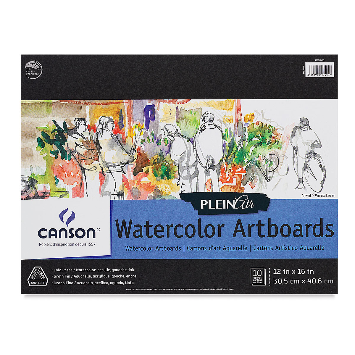 2 x Canson Watercolor Paper Pad, 30-sheet, 9-Inch by 12-Inch, X-Large