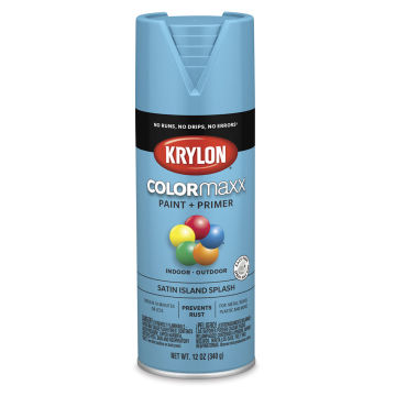 Krylon Colormaxx Spray Paint - Island Splash, Satin, 12 oz