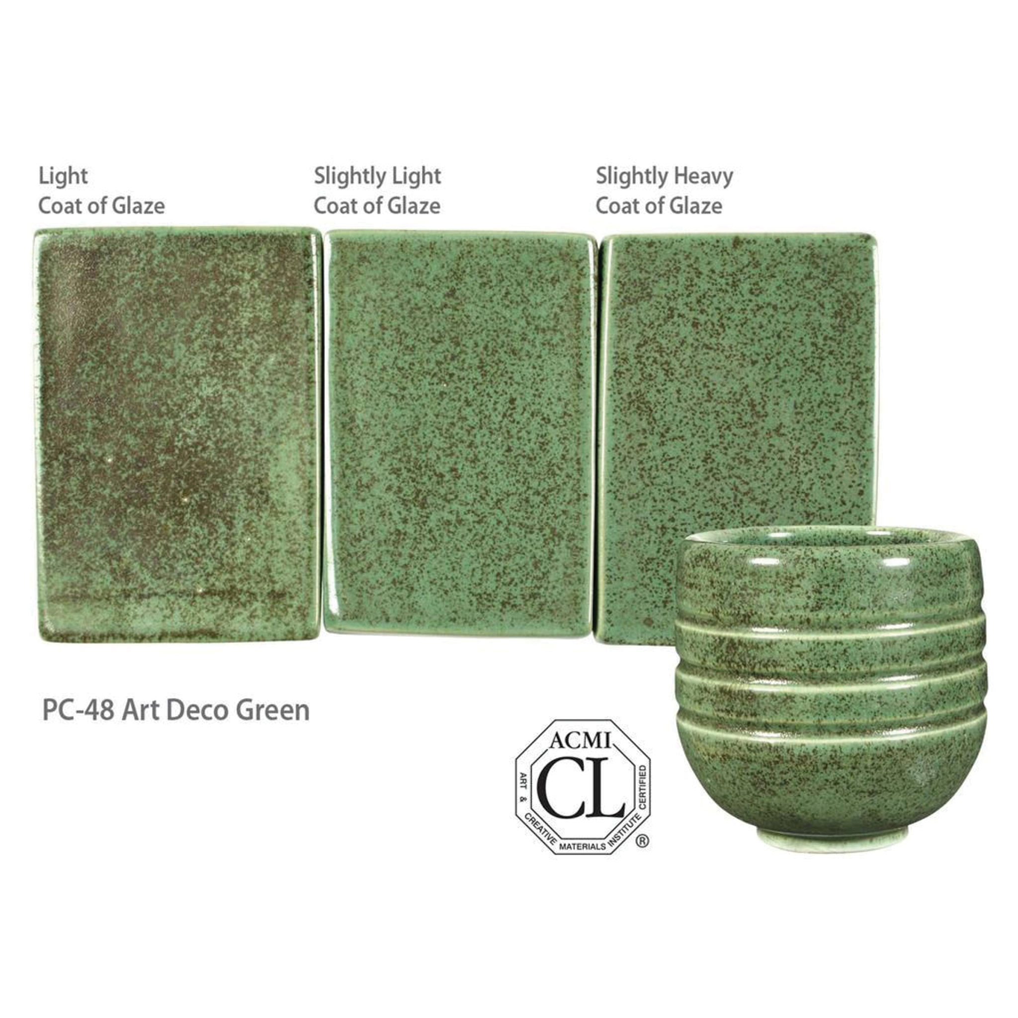 Amaco Potter's Choice Glaze - Pint, Art Deco Green | Utrecht Art
