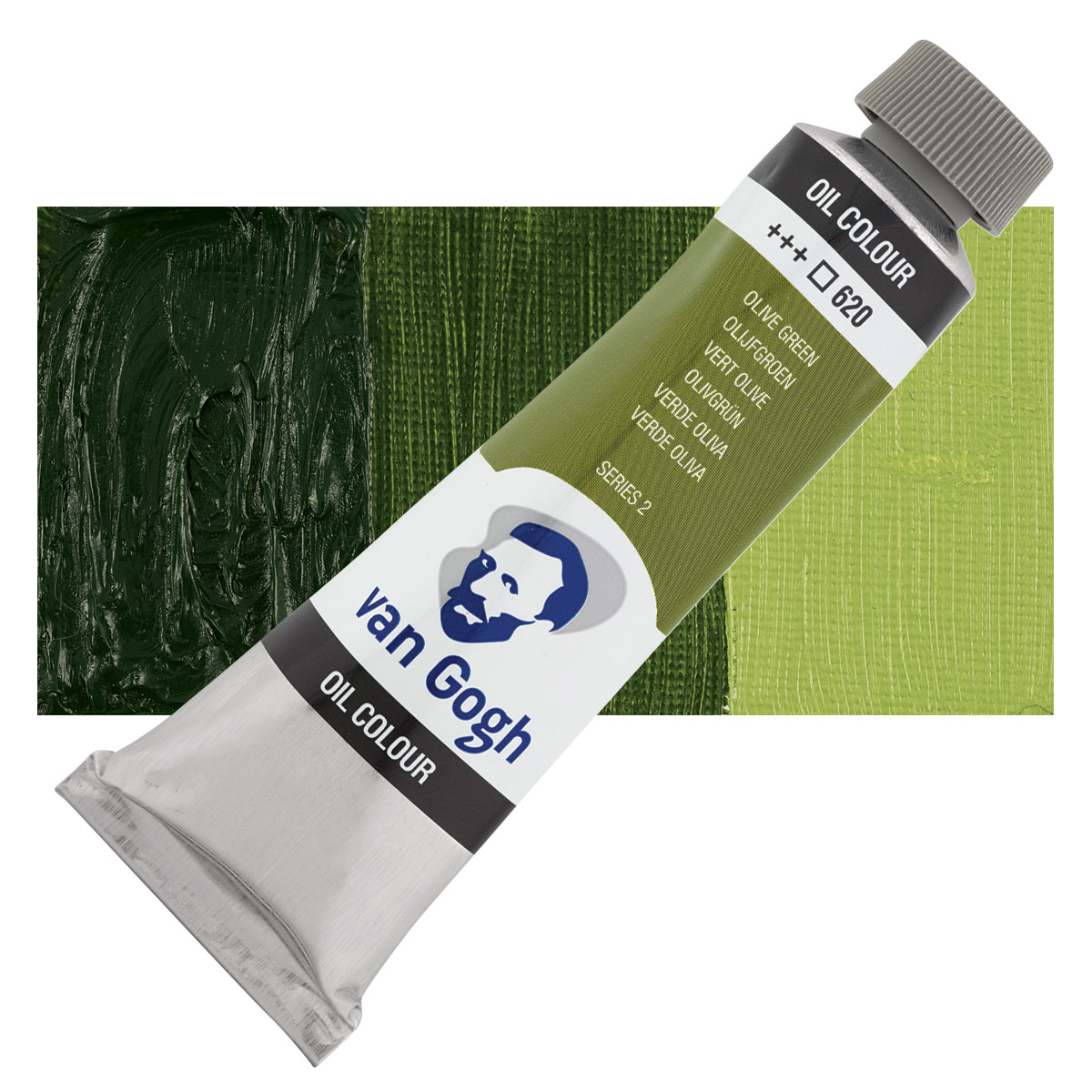 olive green oil paint