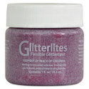 Angelus Glitterlites Flexible Glittercoat Paint - Razzberry, 1 oz