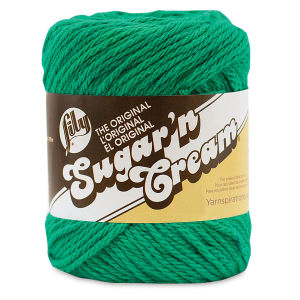 Lily Sugar N' Cream Yarn - 2.5 oz, 4-Ply, Mod Green