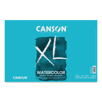 Canson XL Watercolor Pad - 12" x 18", Euro Fold, 30 Sheets
