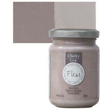 Open in modal - Fleur Chalky Look Paint - Indian Elephant, 4.4 oz jar and swatch