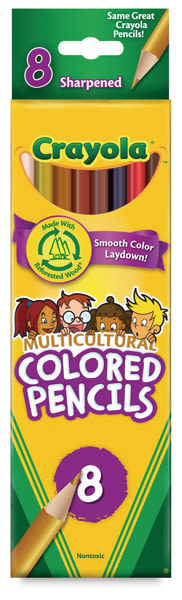 Crayola Multicultural Colored Pencils, Set Of 8 Colors(D