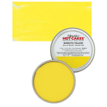 Enkaustikos Hot Cakes Encaustic Wax Paint - Bismuth Yellow, 45 ml tin