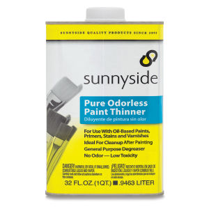 Sunnyside Odorless Paint Thinner - Front of 32oz Can