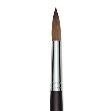 Open in modal - Old Holland Kolinsky Sable Brush - Round, Long Handle, Size 24 close up