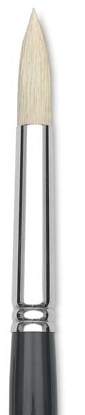 SNAP! Series 9700 Natural Bristle Brushes - Closeup of Round brush shown