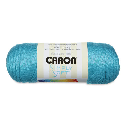 Caron Simply Soft Brites Yarn - Blue Mint